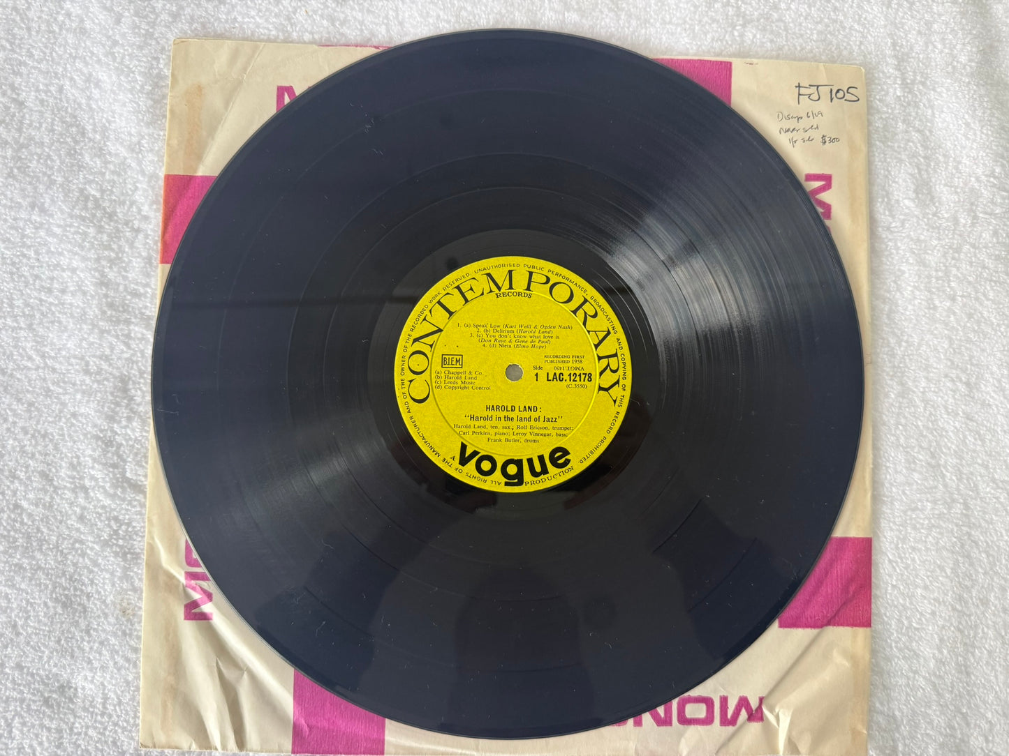 Harold Land – Harold In The Land Of Jazz UK 1st LAC 12178