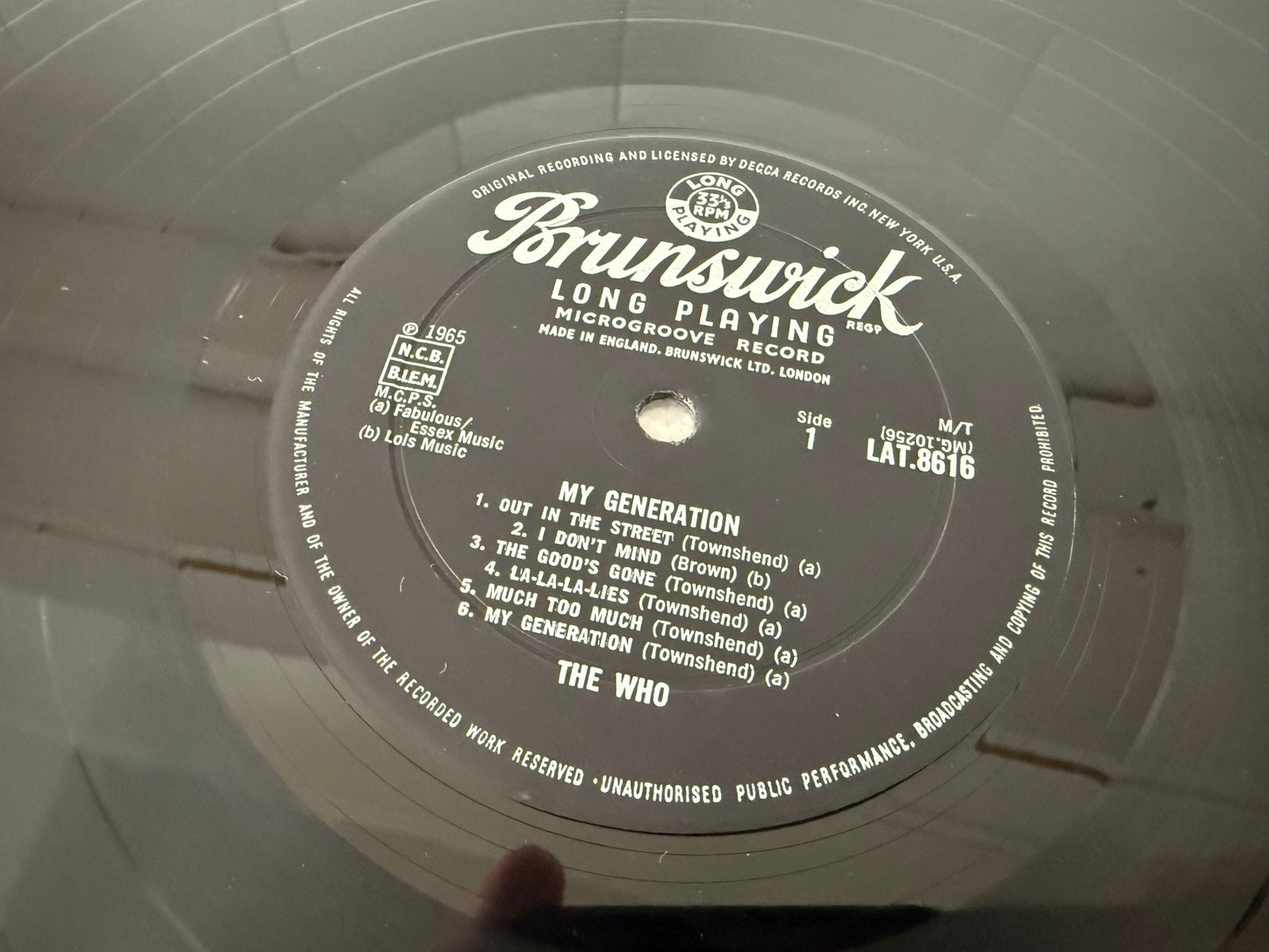 The Who – My Generation UK 1st Mono LAT 8616