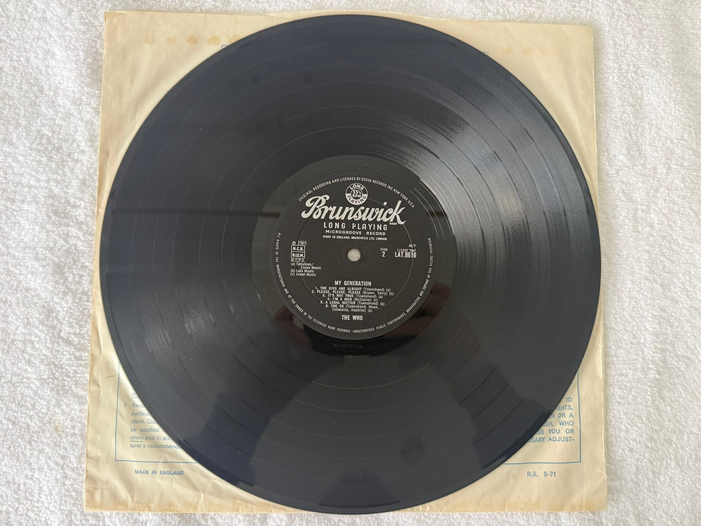 The Who – My Generation UK 1st Mono LAT 8616