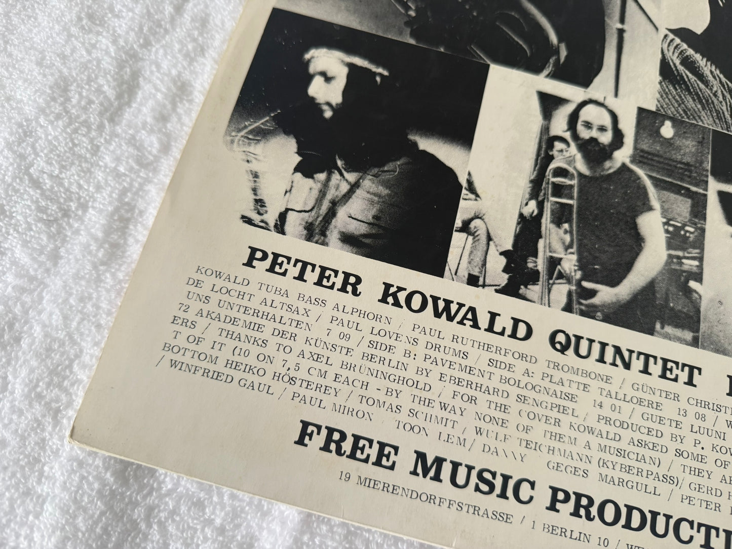 Peter Kowald Quintet – Peter Kowald Quintet : Germany 1st FMP 0070