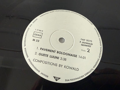 Peter Kowald Quintet – Peter Kowald Quintet : Germany 1st FMP 0070