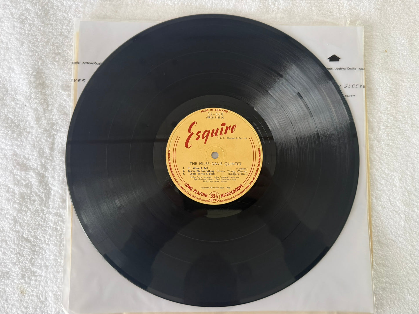 The Miles Davis Quintet – Relaxin' : UK 1st Esquire 32-068