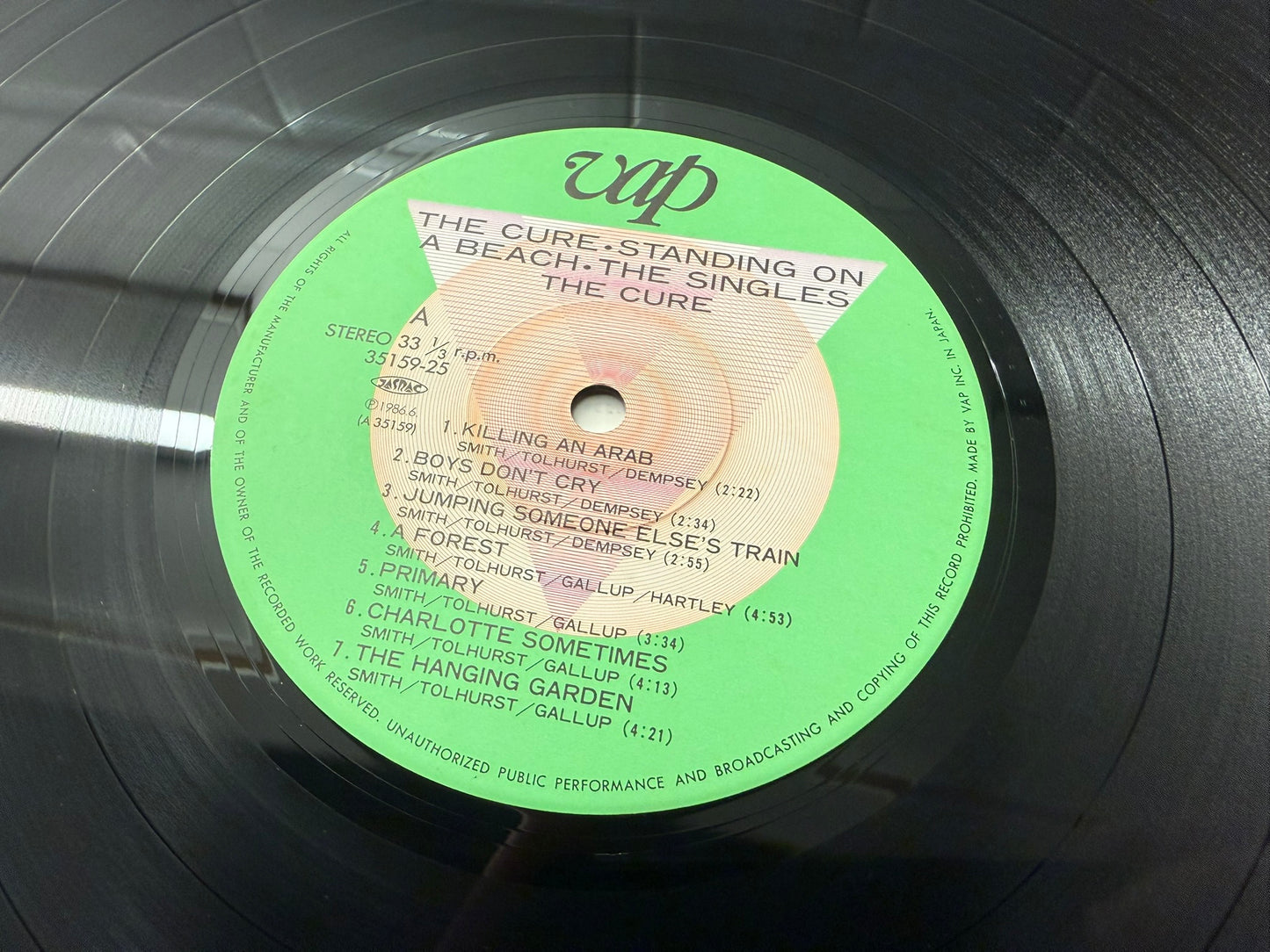 The Cure – Standing On A Beach - The Singles : With Stickers (JP)