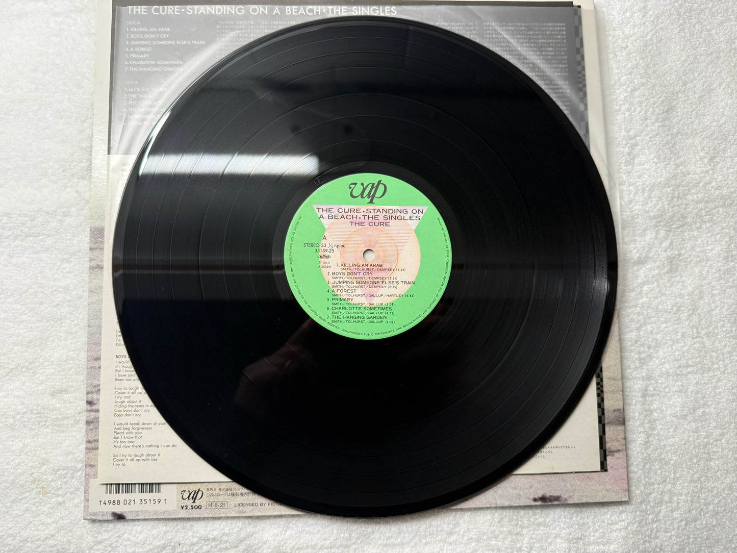 The Cure – Standing On A Beach - The Singles : With Stickers (JP)