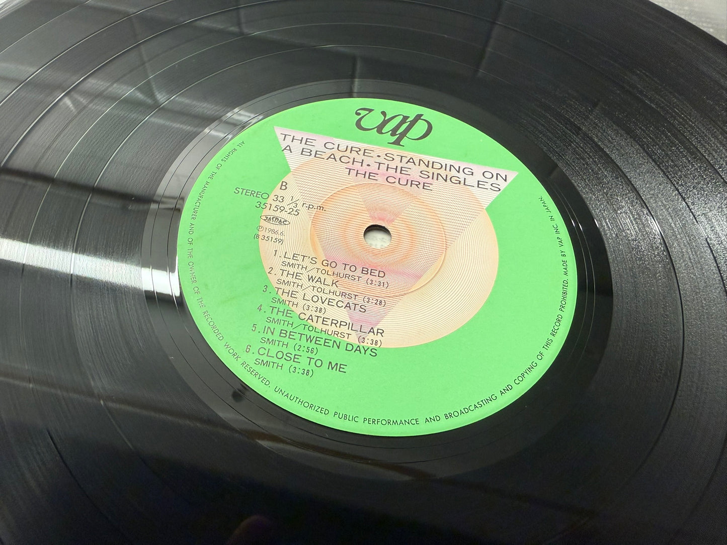 The Cure – Standing On A Beach - The Singles : With Stickers (JP)