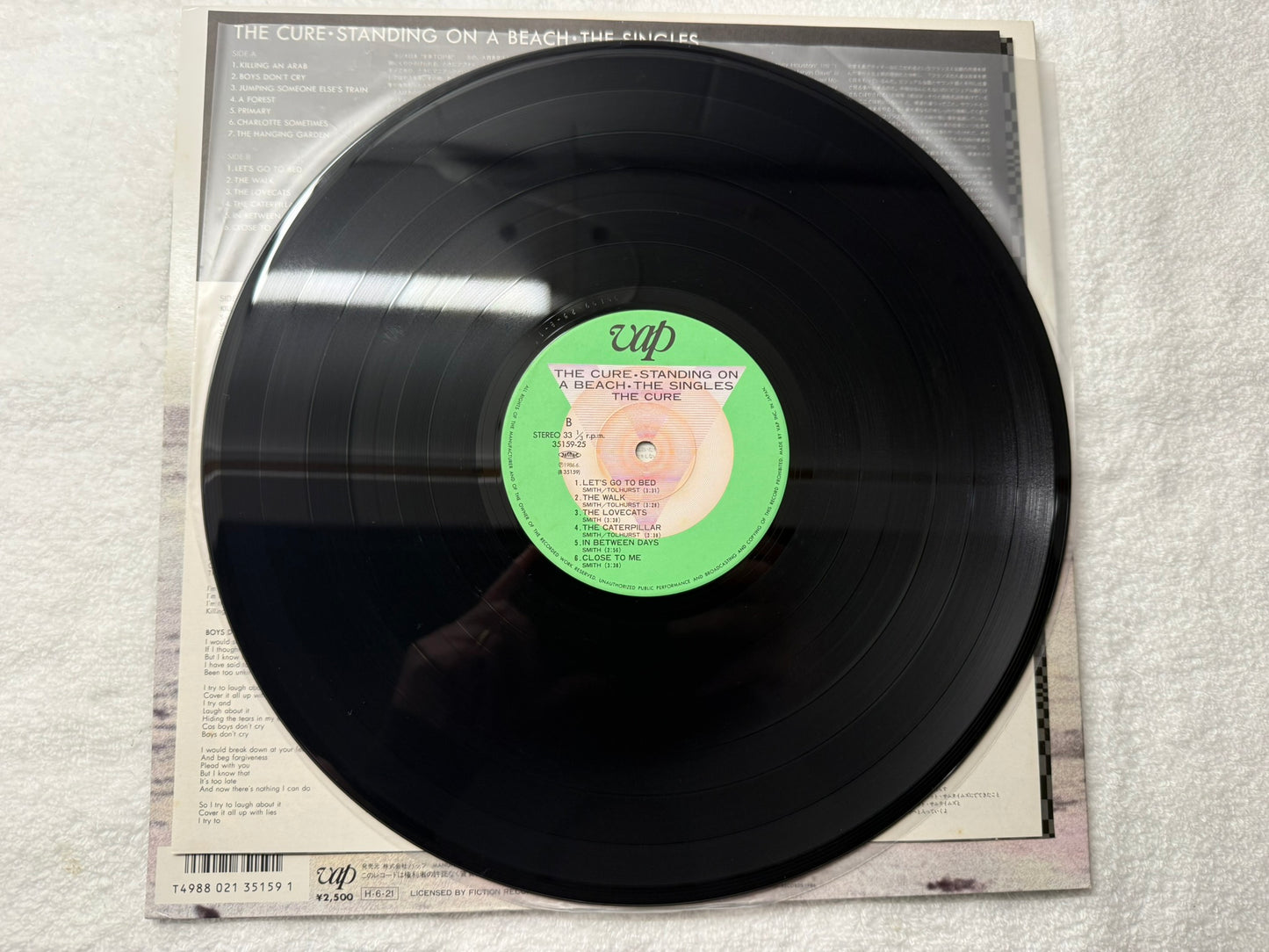 The Cure – Standing On A Beach - The Singles : With Stickers (JP)