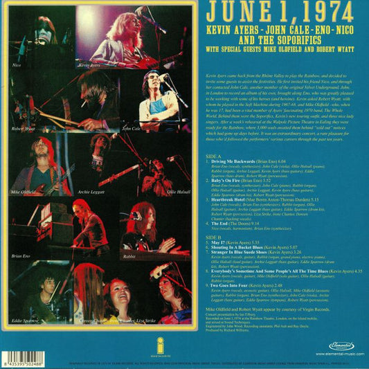 Kevin Ayers - John Cale - Eno - Nico  – June 1, 1974