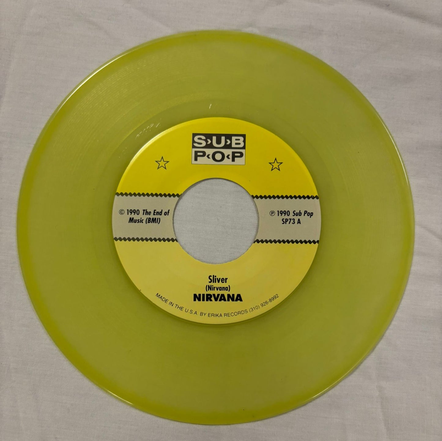 Nirvana -Silver b/w Dive 7” Yellow