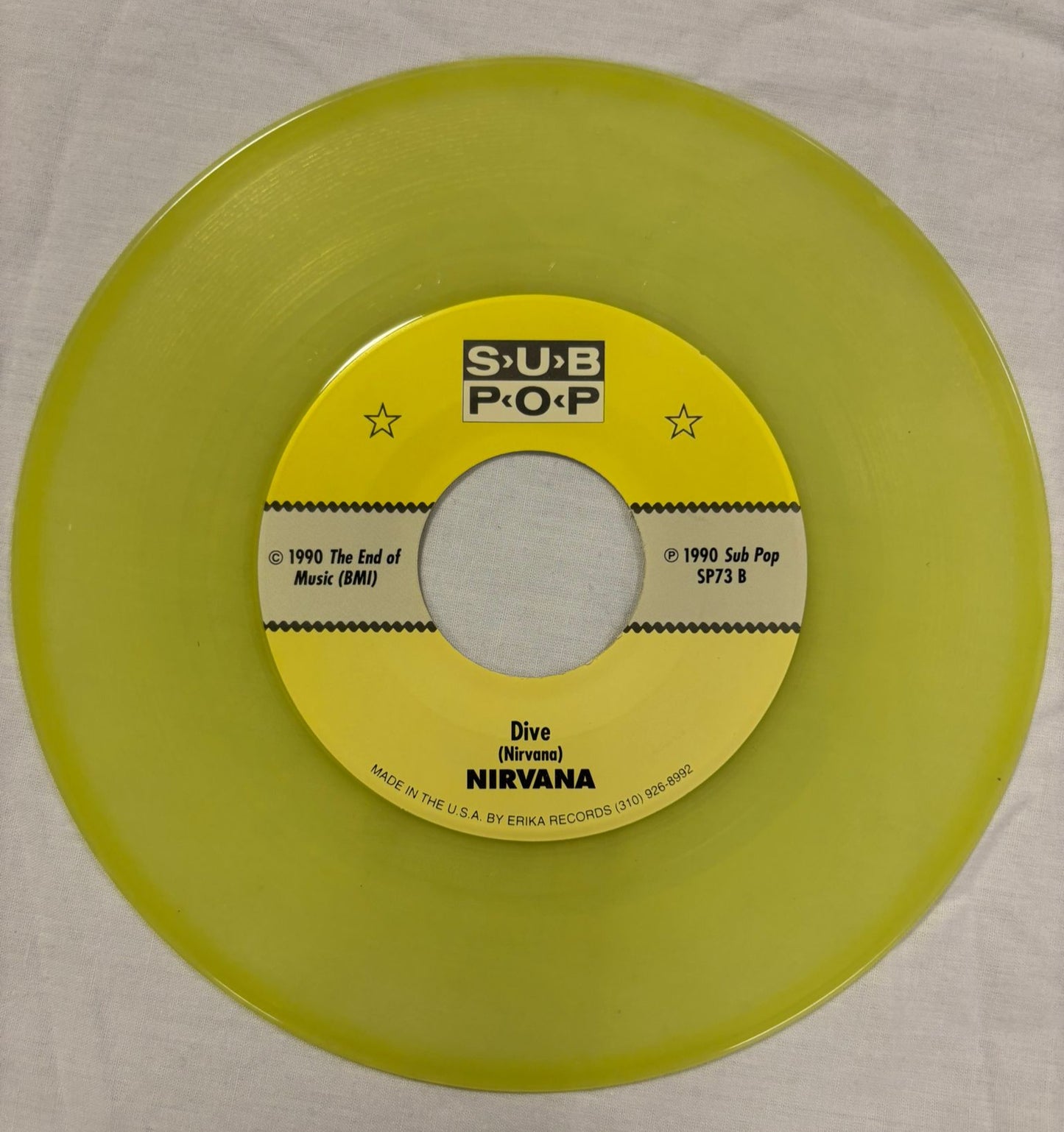 Nirvana -Silver b/w Dive 7” Yellow