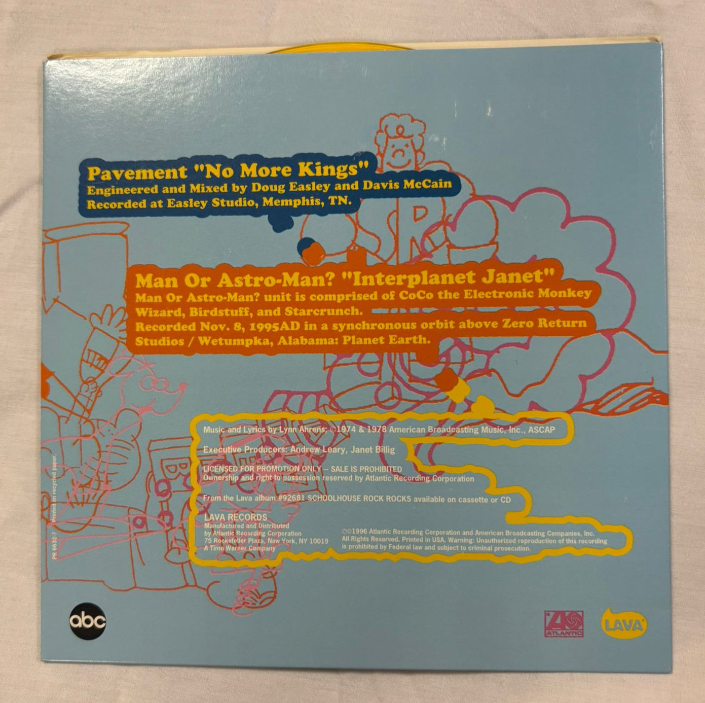 Pavement - No More Kings / Man Or Astro-Man? Interplanet Janet 7”