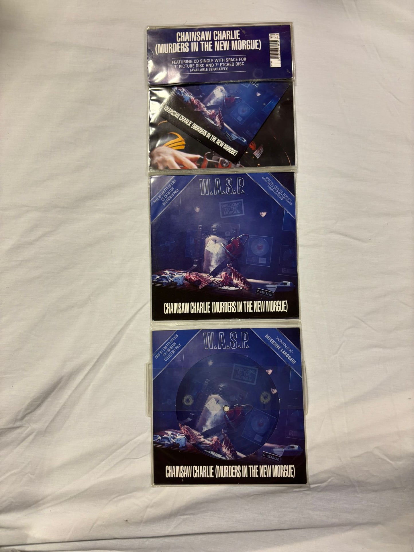 Wasp - Chainsaw Charlie - Murders In The New Morgue Triple Picture Disc