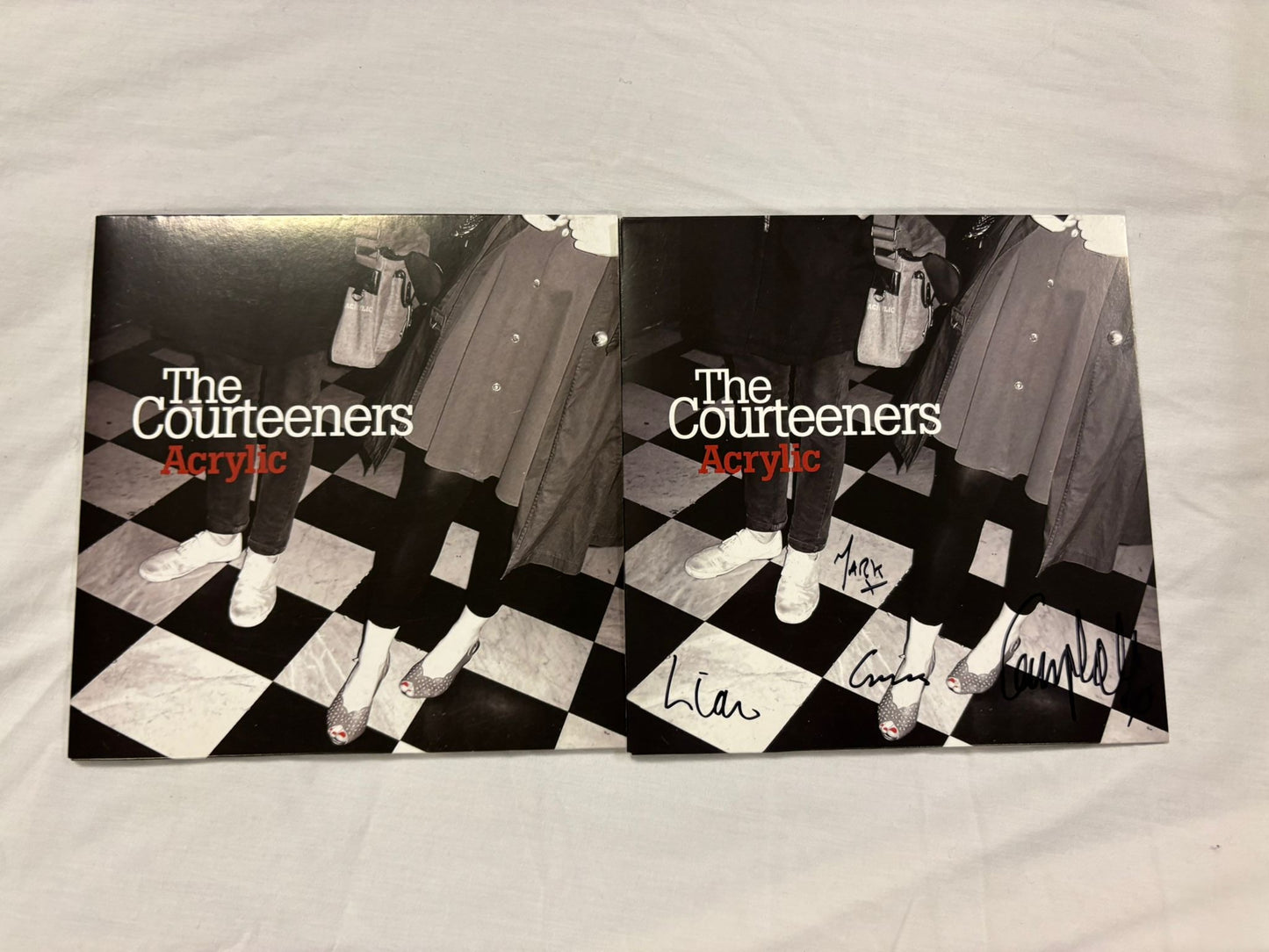The Courteeners - Acrylic Signed 7”