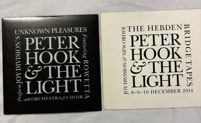 Peter Hook & The Light - Live In Hebden Bridge - signed