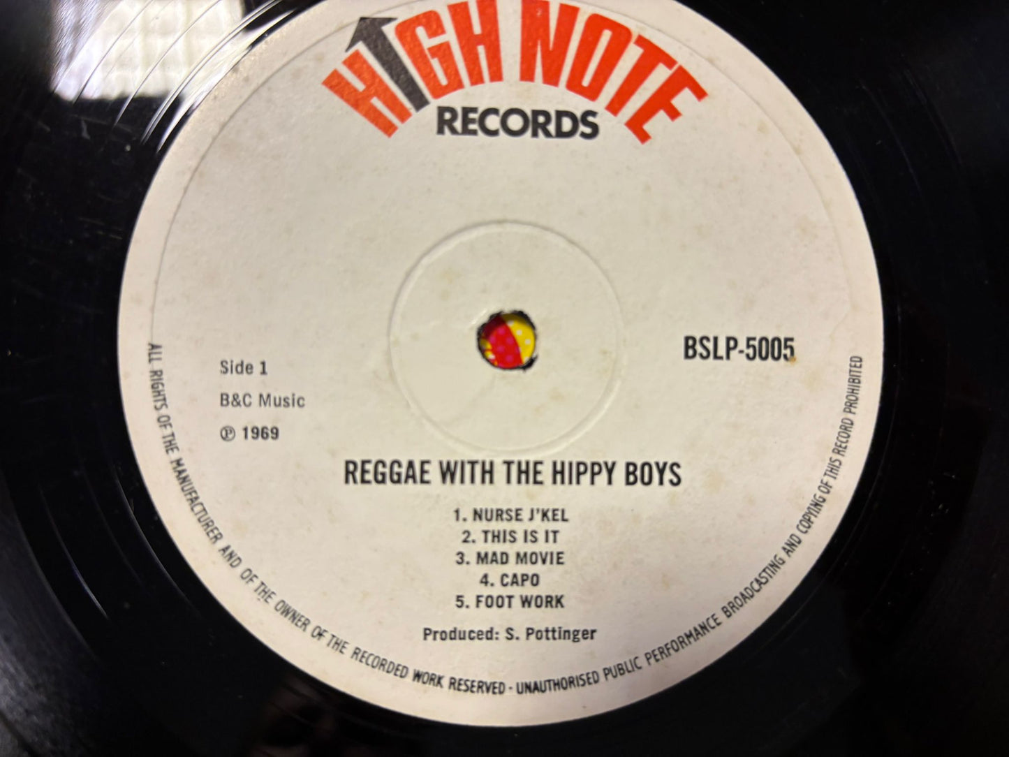 Reggae With The Hippy Boys LP UK 1st
