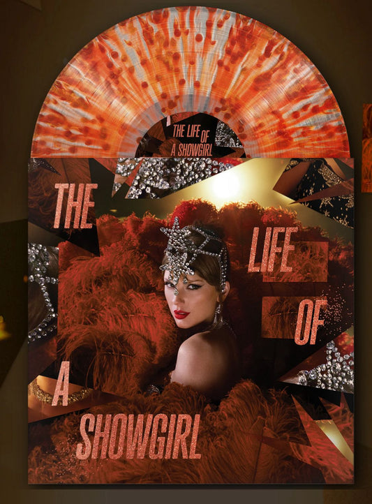 Taylor Swift- The Life Of A Showgirl (The Tiny Bubble in Champagne Collection- red lipstick & lace transparent vinyl)
