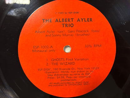 Albert Ayler Trio- Spiritual Uinity US Original