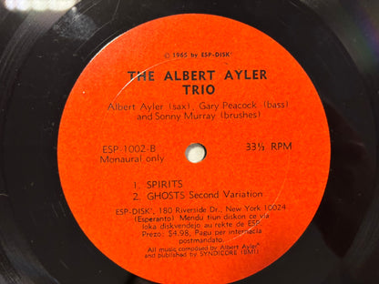 Albert Ayler Trio- Spiritual Uinity US Original
