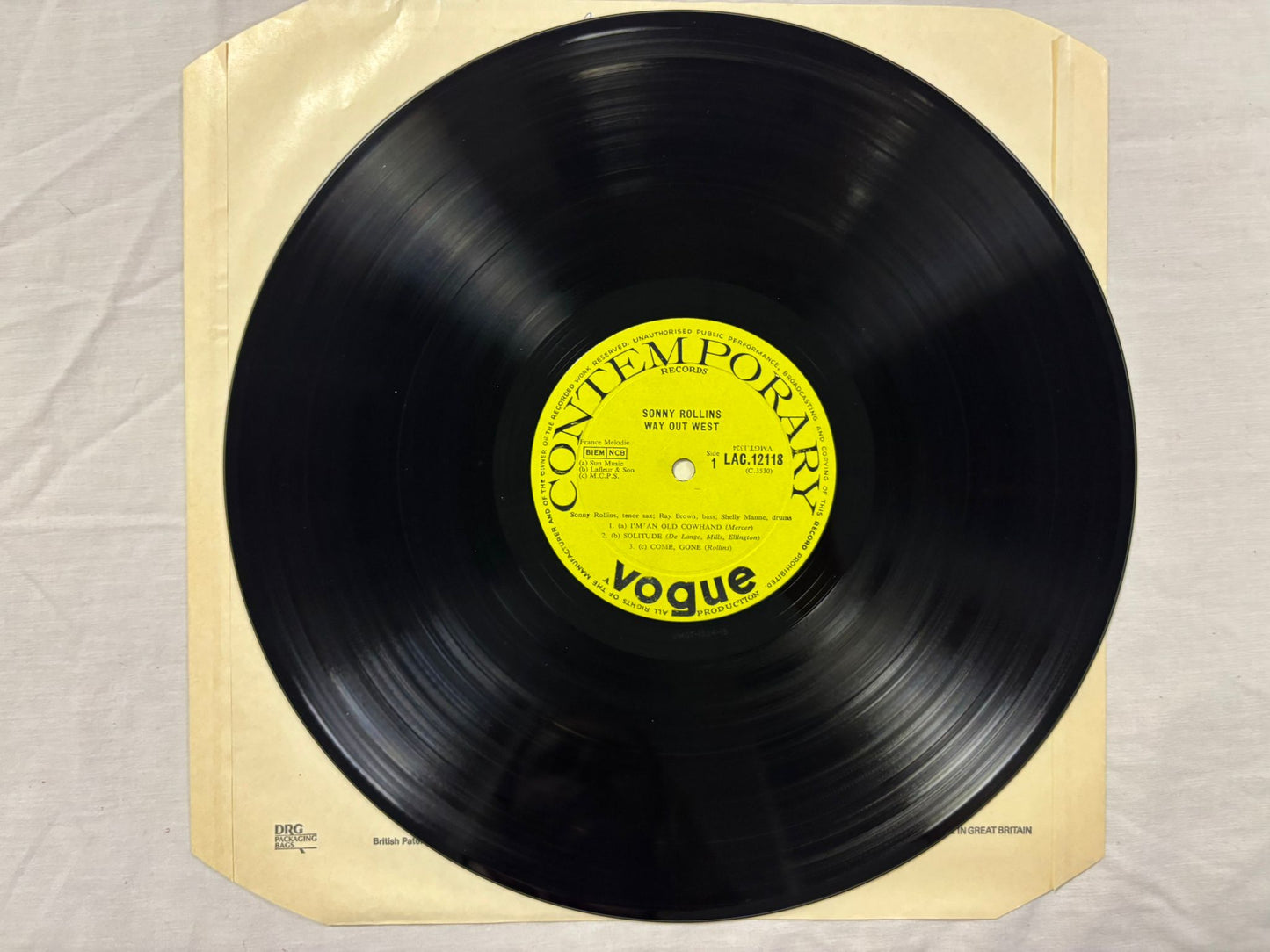 Sonny Rollins- Way Out West UK First