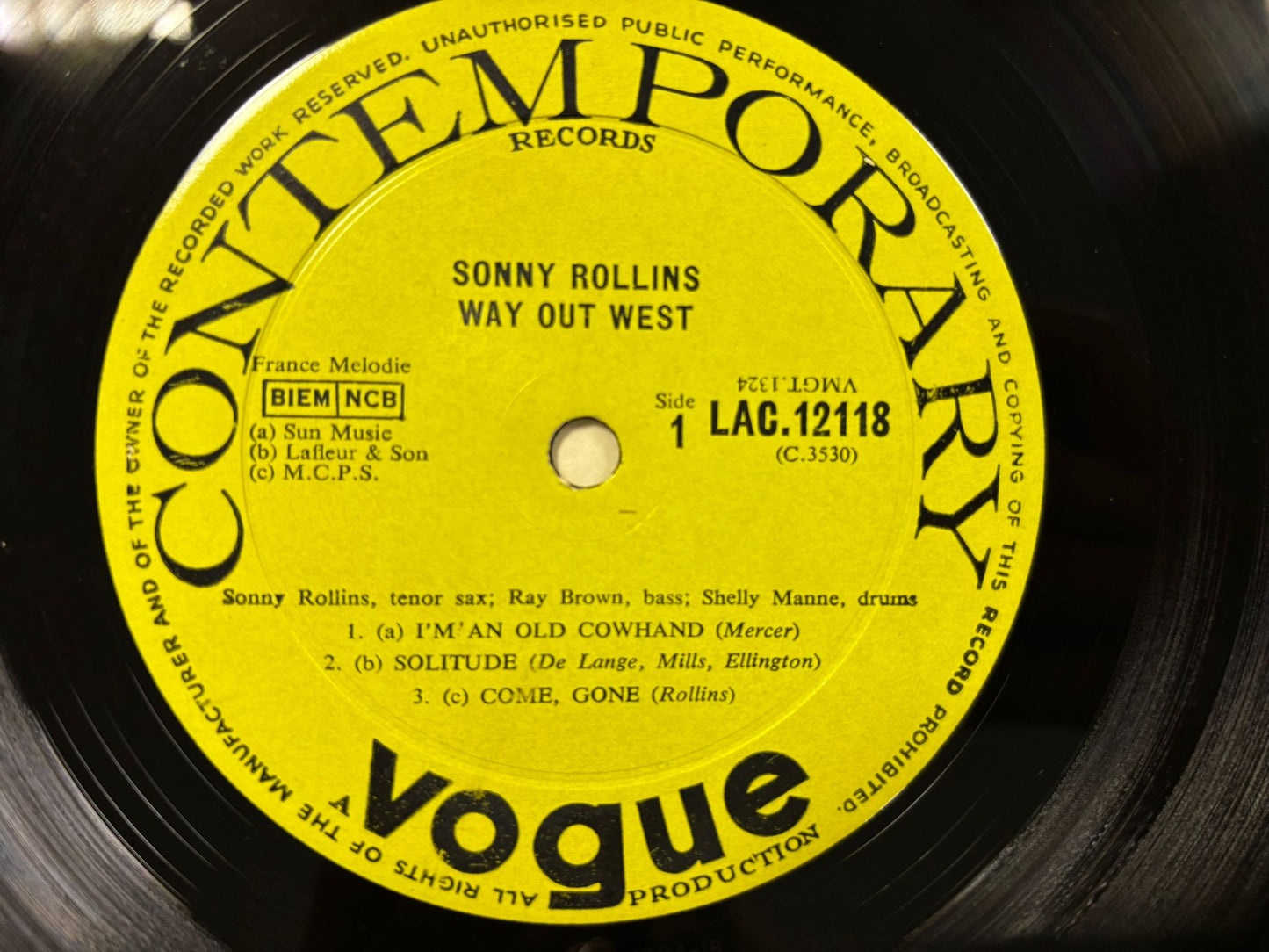 Sonny Rollins- Way Out West UK First