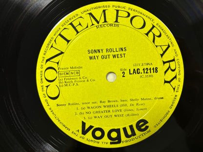 Sonny Rollins- Way Out West UK First