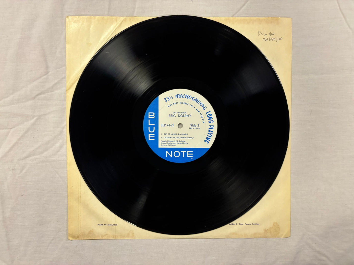 Eric Dolphy- Out To Lunch BLP 4163 Mono original