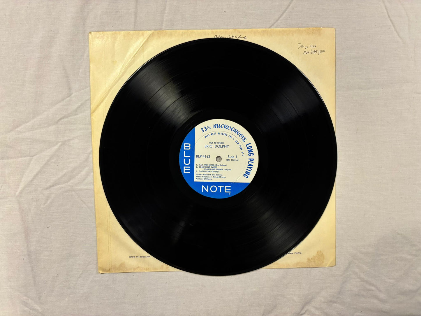 Eric Dolphy- Out To Lunch BLP 4163 Mono original