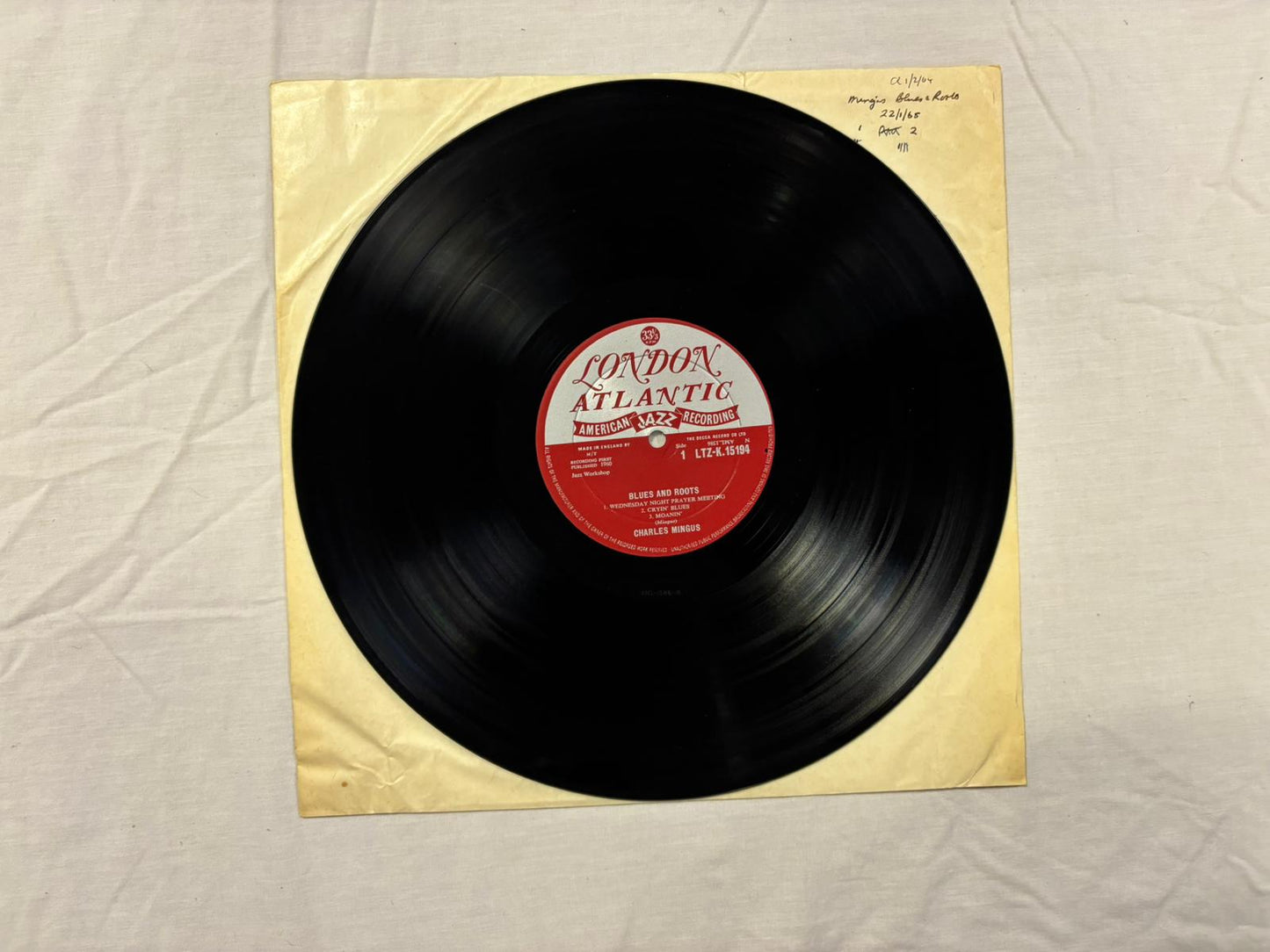 Charlie Mingus- Blues & Roots UK 1st