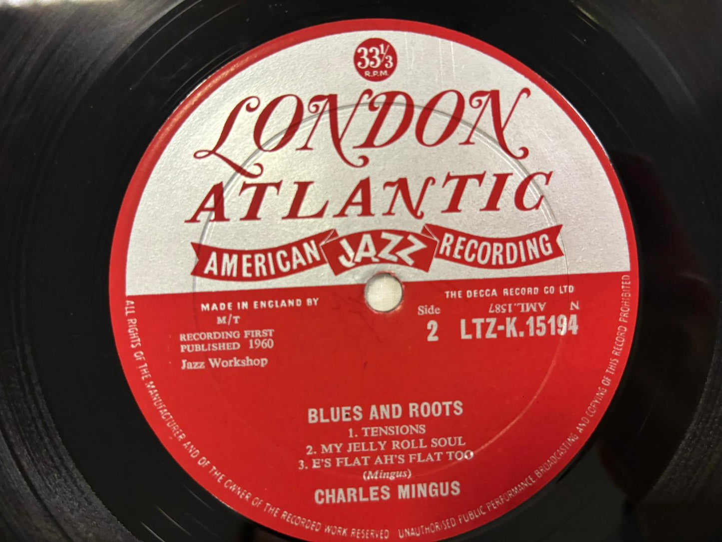 Charlie Mingus- Blues & Roots UK 1st