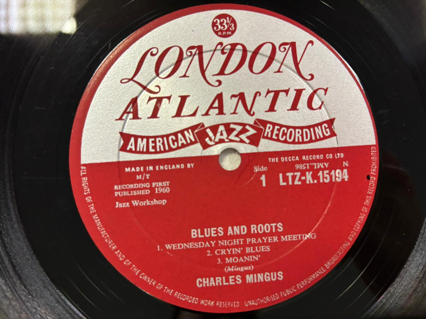 Charlie Mingus- Blues & Roots UK 1st