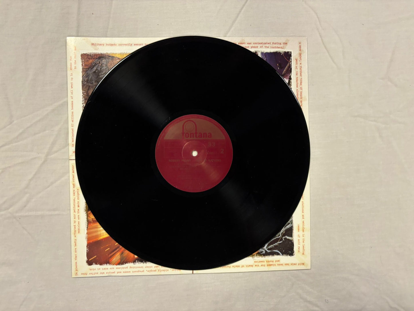 Robert Plant- Fate Of Nations Original Pressing