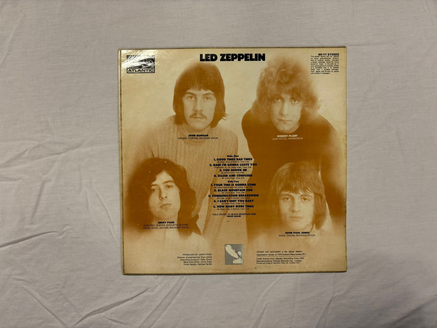 Led Zeppelin- Self Titled UK Red/Plum
