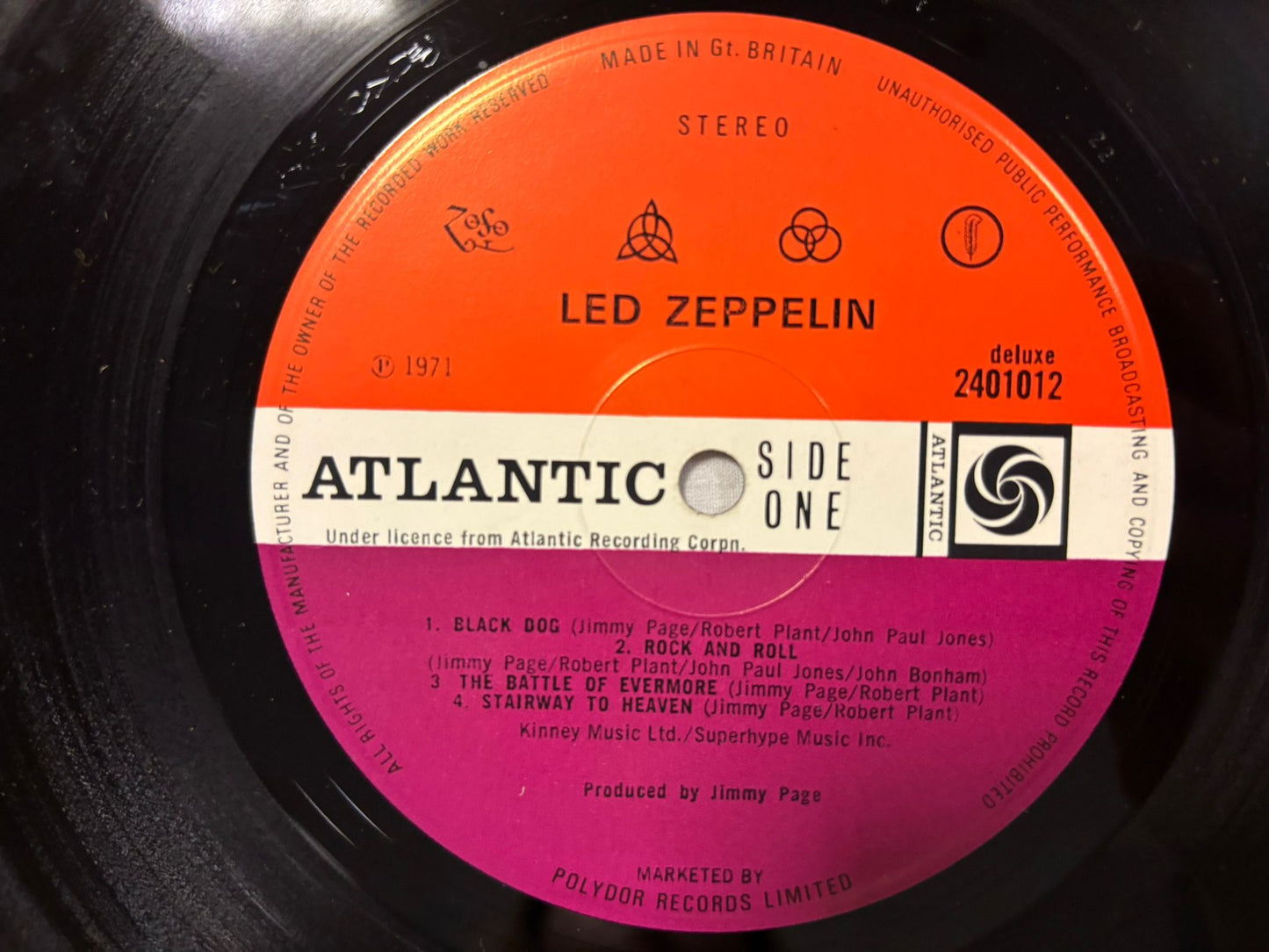 Led Zeppelin- IV 'ZOSO' Red/Plum LP