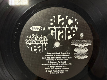 Black Grape- It's Great When You're Straight Yeah UK 1st LP