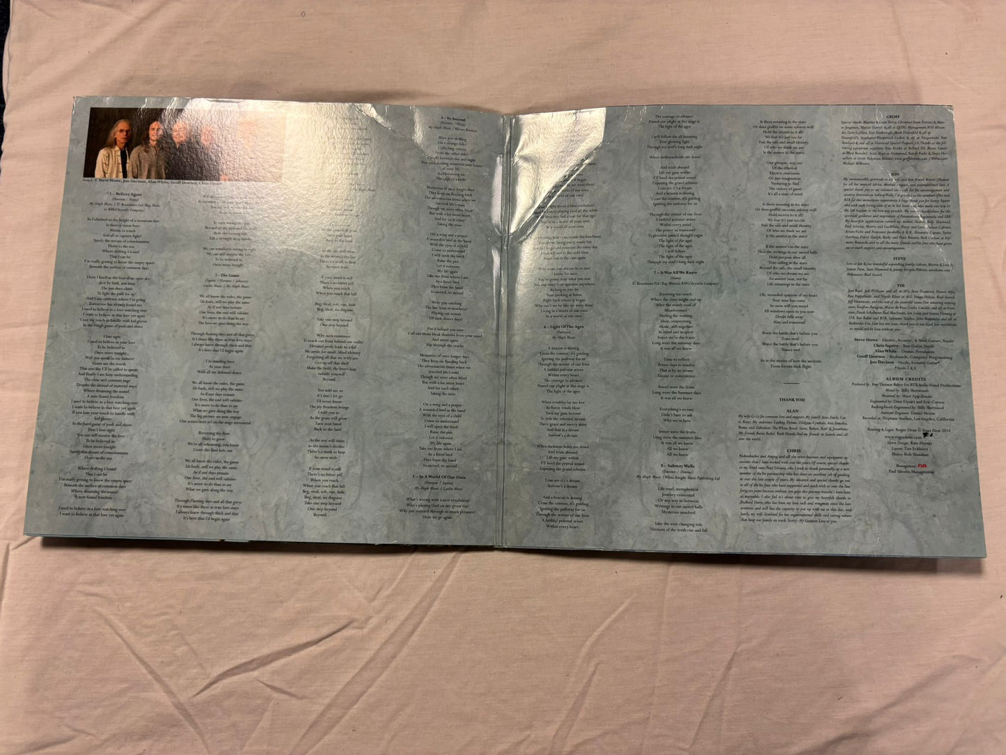 YES- Heaven and Earth Dbl LP Turquoise