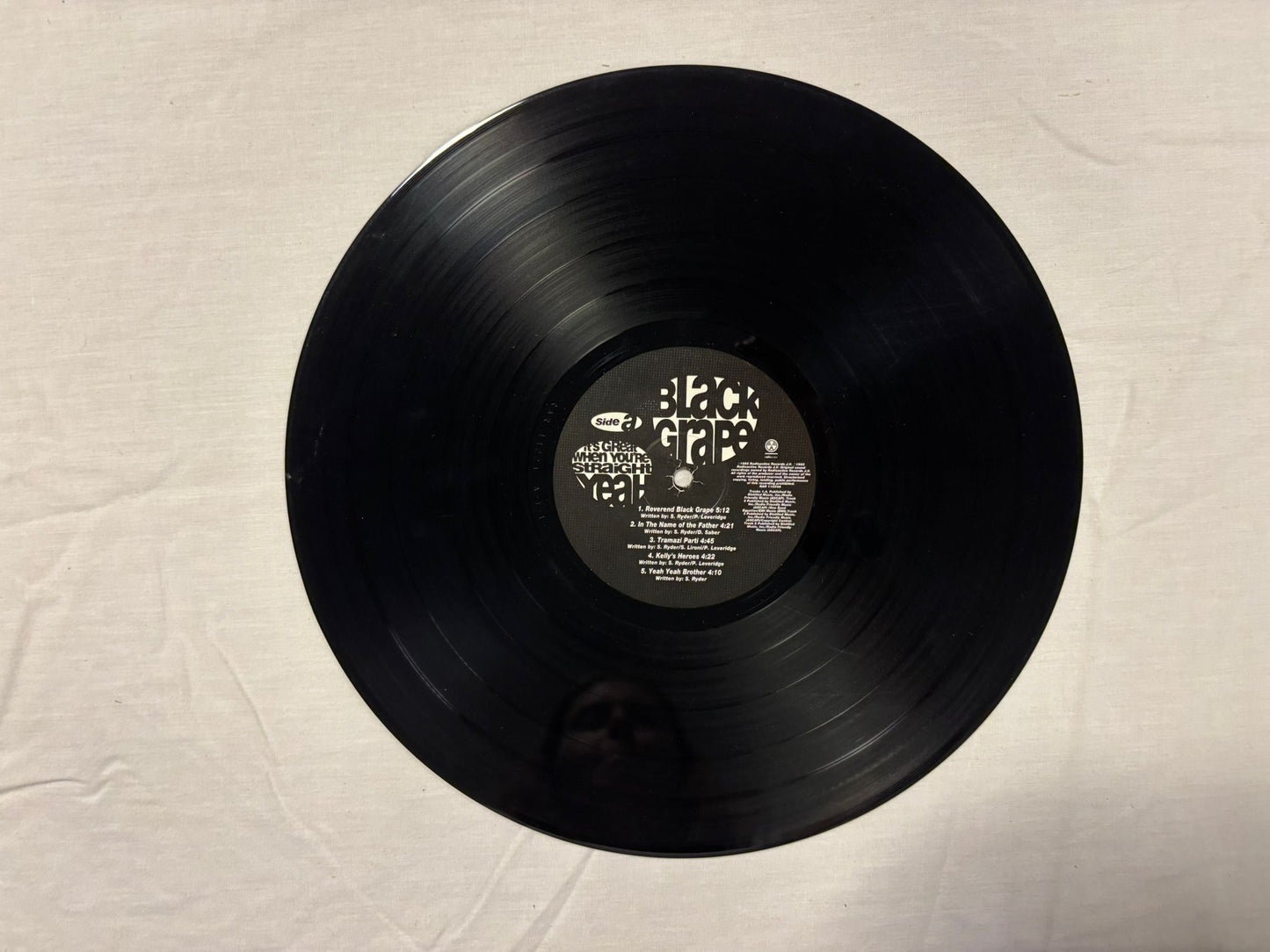 Black Grape- It's Great When You're Straight Yeah UK 1st LP