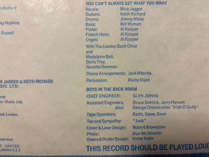 Rolling Stones- Let It Bleed UK 1st Stereo with Poster