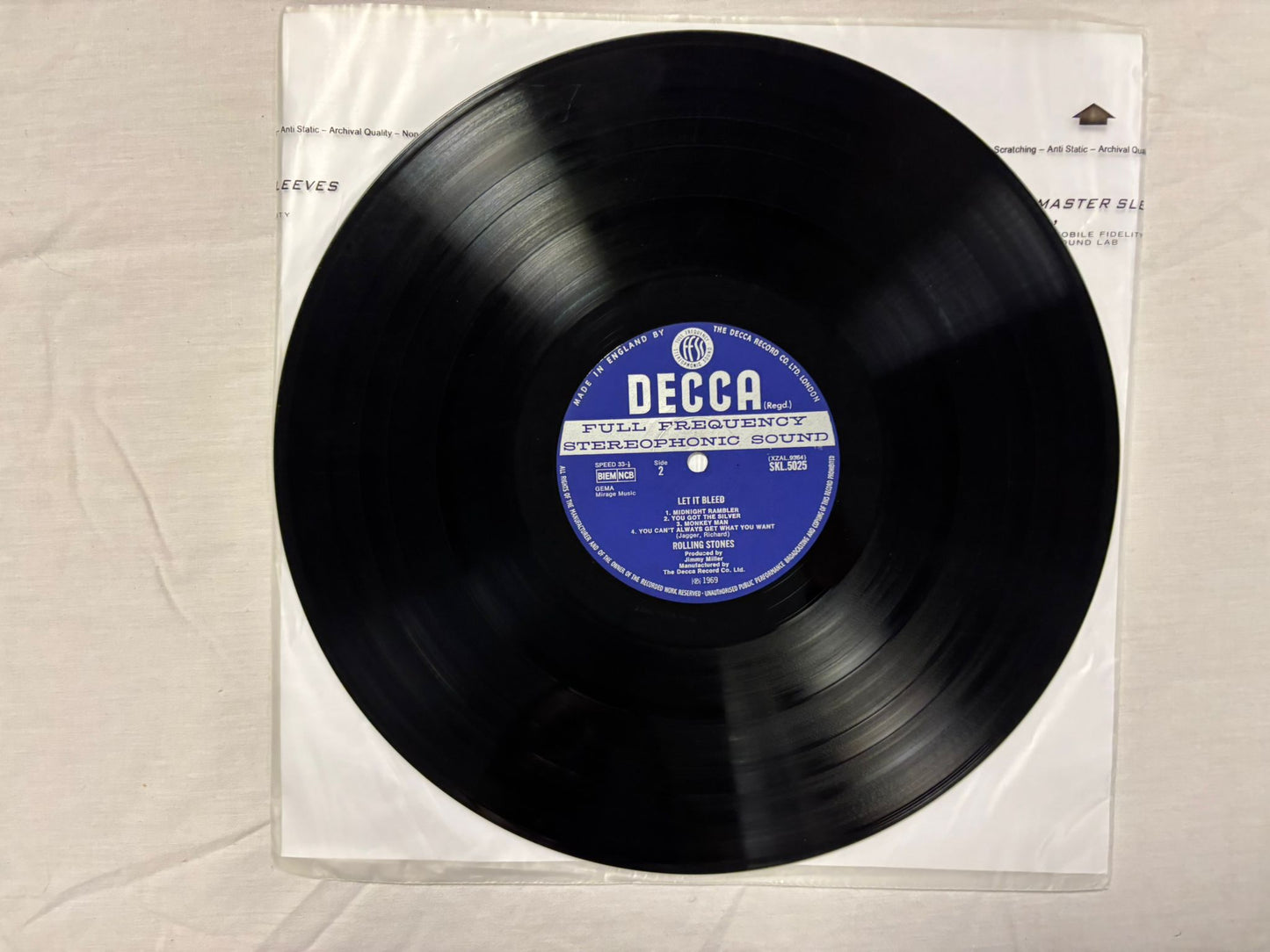 Rolling Stones- Let It Bleed UK 1st Stereo with Poster