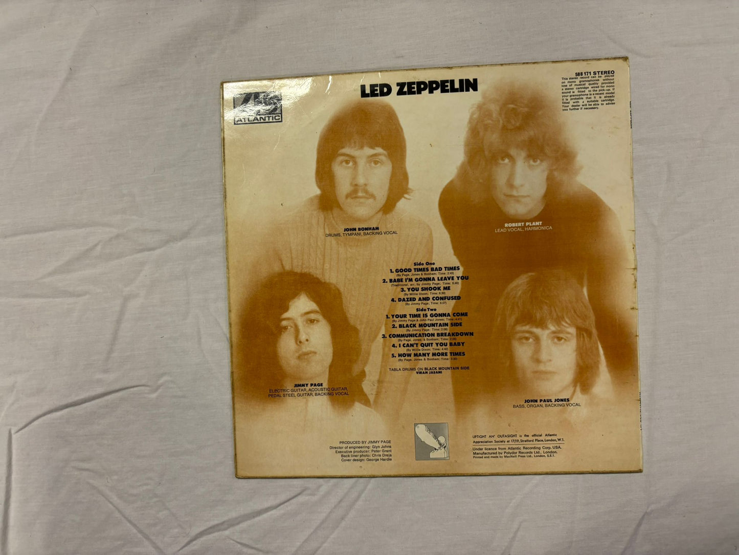 Led Zeppelin- Self Titled UK Red/Plum