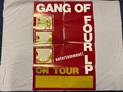 Gang Of Four- Entertainment! W/ Tour Poster