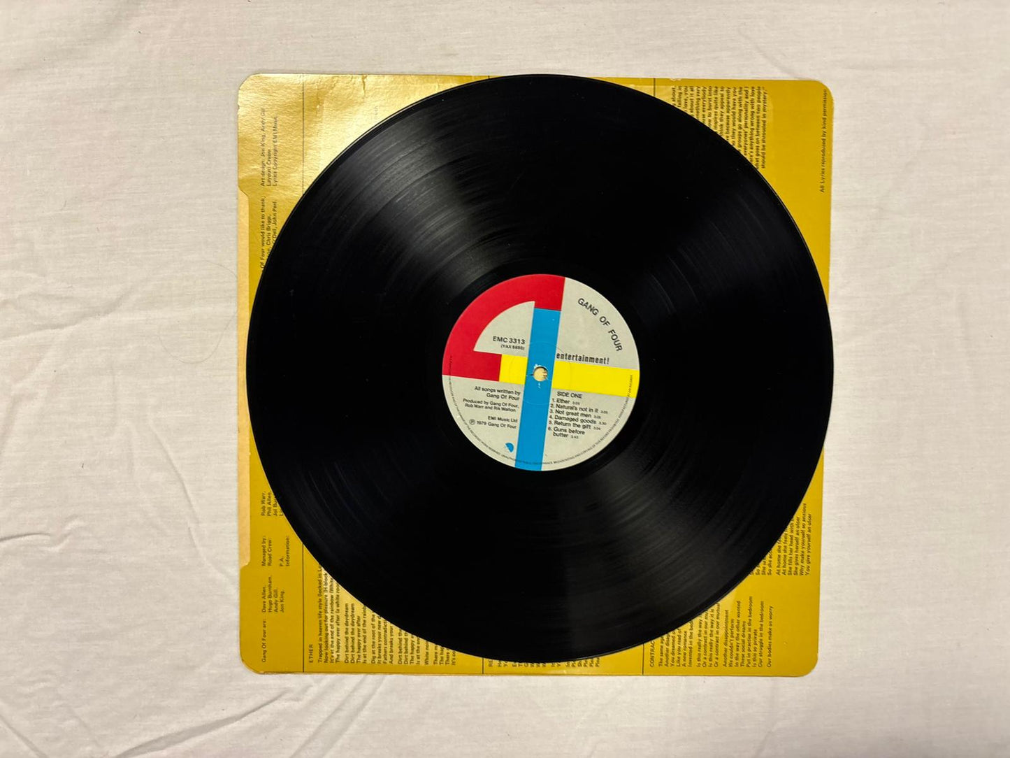 Gang Of Four- Entertainment! W/ Tour Poster