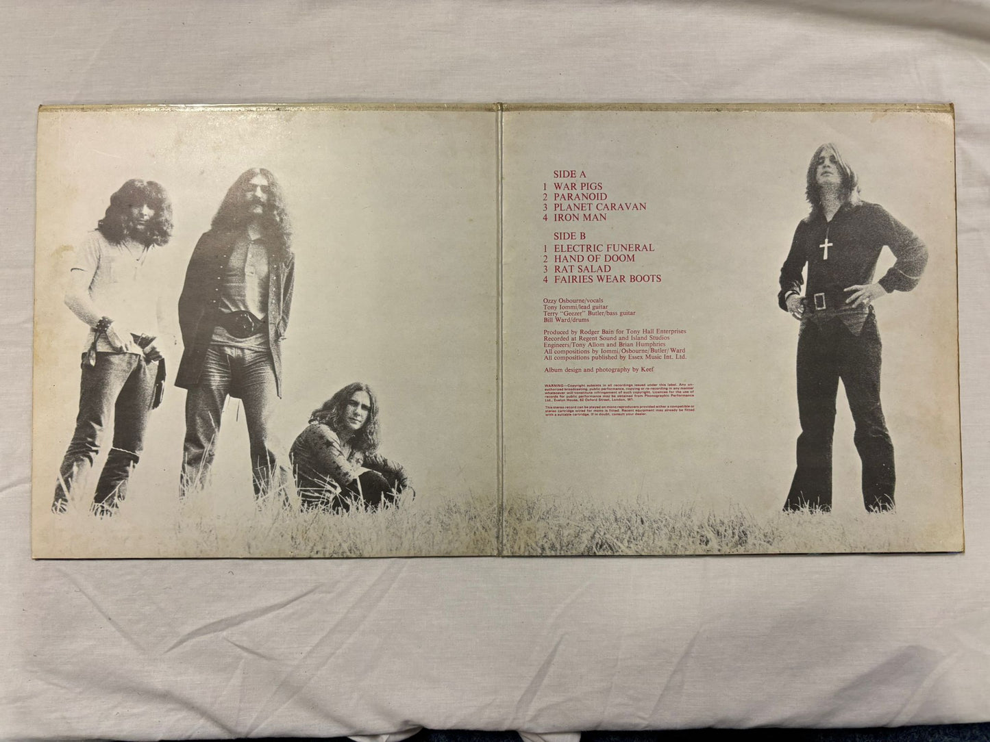 Black Sabbath - Paranoid LP UK Vertigo Small Swirl