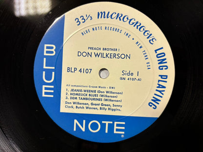 Don Wilkerson - Preach Brother! LP US Original Mono Blue Note BLP 4107