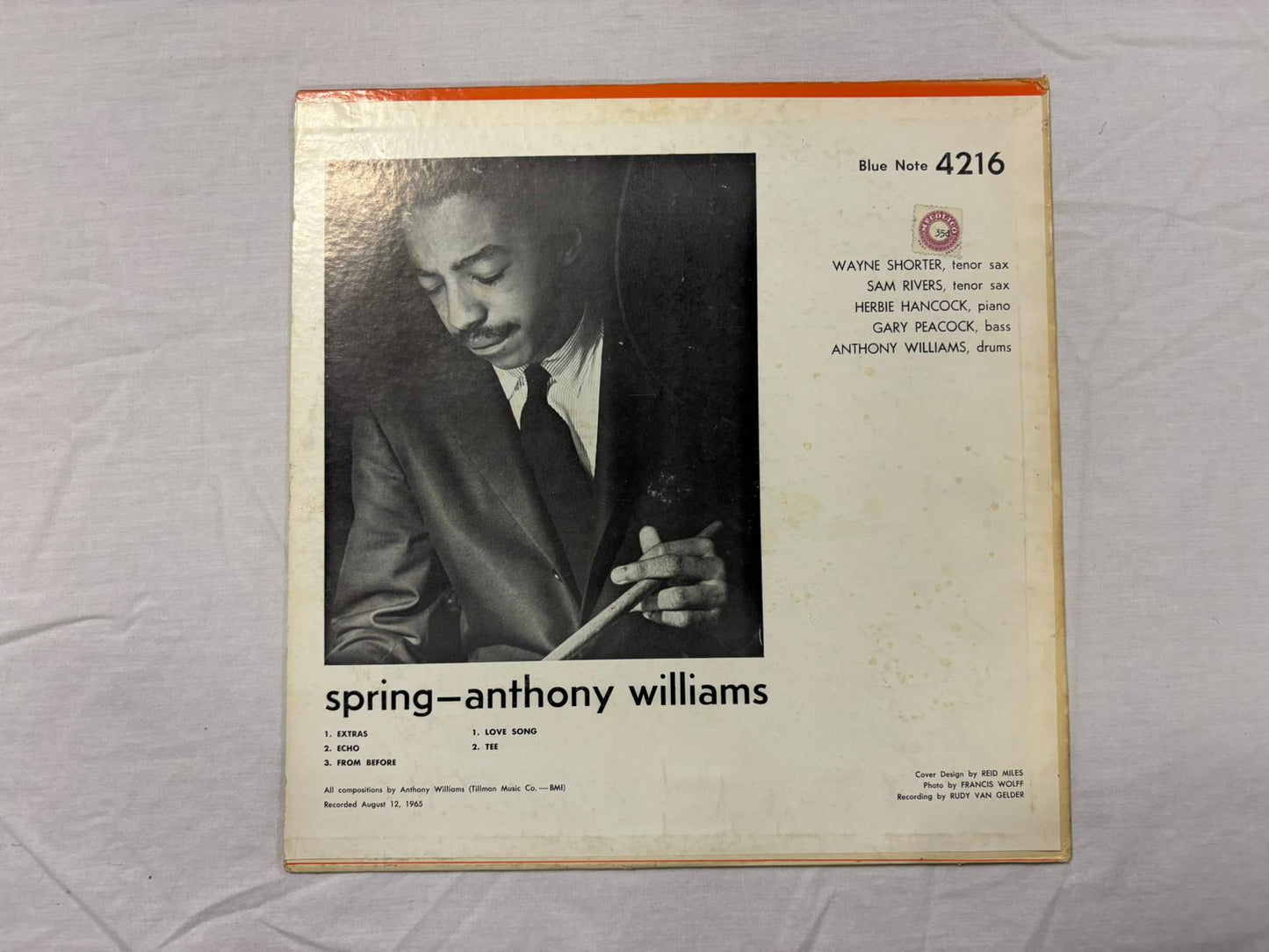 Anthony Williams - Spring LP US Original Mono Blue Note BLP 4216