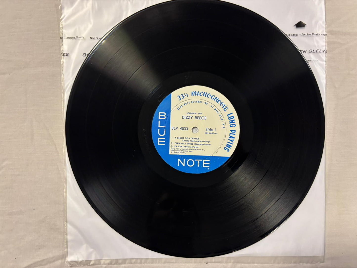 Dizzy Reece - Soundin' Off LP US Original Mono Blue Note BLP 4033