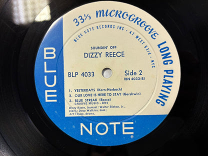 Dizzy Reece - Soundin' Off LP US Original Mono Blue Note BLP 4033