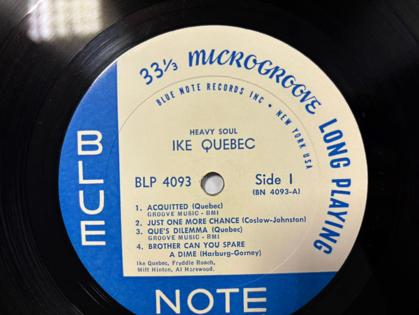 Ike Quebec - Heavy Soul LP US Blue Note Mono Original BLP 4093