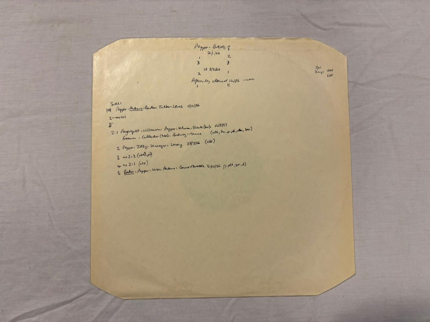 Art Pepper - The Artistry Of Pepper LP US Original Pacific Jazz PJ-60