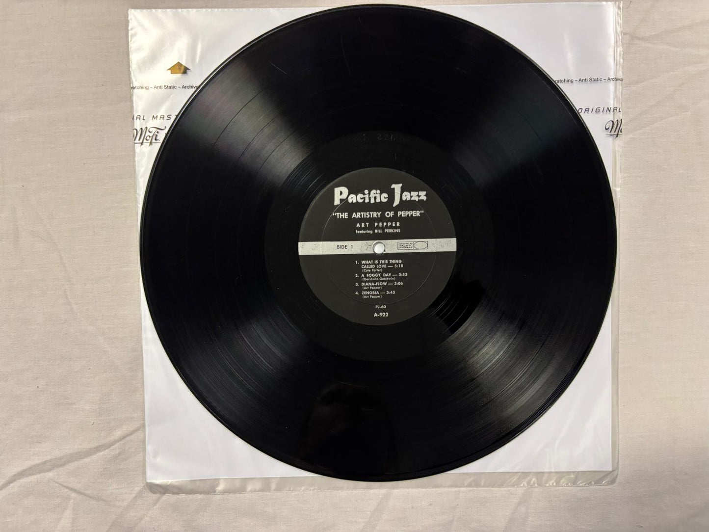 Art Pepper - The Artistry Of Pepper LP US Original Pacific Jazz PJ-60