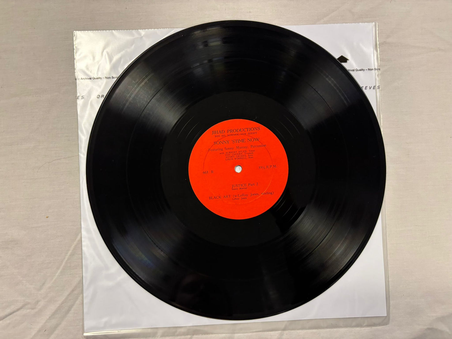 Sonny Murray - 'Stime Now LP US Original ESP 663 & Insert