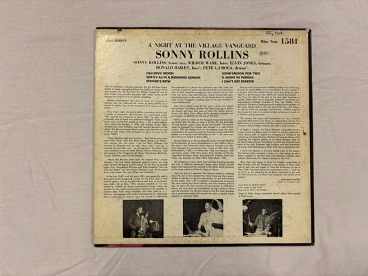 Sonny Rollins - A Night At The Village Vanguard LP US Original Mono Blue Note BLP 1581